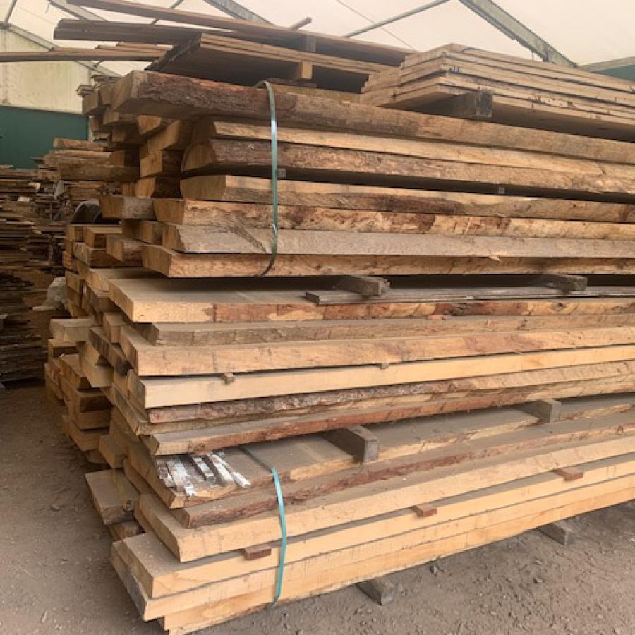 Waney Edge Oak Boarding | Kiln Dried Hardwood | REF: WEOB003